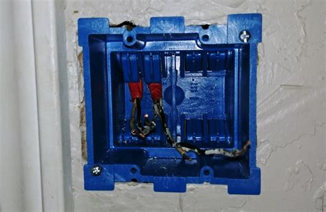 blue electrical box double gang to single gang reducer|Convert double gang to a single .